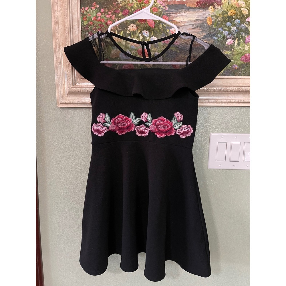 The Children's Place Black kids Girls Dress Size M 7/8 Used